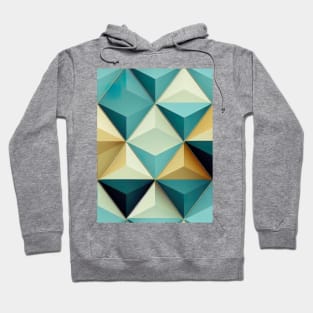 Abstract low poly triangle seamless pattern. Hoodie